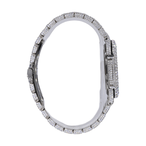 Reloj de moda Hip Hop para hombre de lujo definitivo completamente helado automático Moissanite diamante cuadrado caja de acero inoxidable busto cara grande - Product Image 3