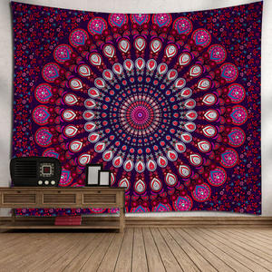 Tapisserie murale rectangulaire de haute qualité pour décoration festive Fabrication directe Couverture indienne personnalisée Tapisserie murale bohème - Product Image 2