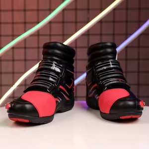 Botas de cuero de carreras de motociclista de moda de alta calidad zapatos de moto de cuero transpirable de calidad profesional - Product Image 3