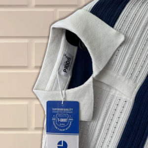 Jersey de manga corta para hombre al por mayor, jersey de polo, Camiseta de punto abierta formal con cuello vuelto, técnica bordada - Product Image 2