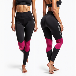 Mallas de compresión y ajuste seco de cintura alta para mujer, pantalones de entrenamiento para correr, gimnasio, compresión para mujer, Fitness, ropa sólida - Product Image 6