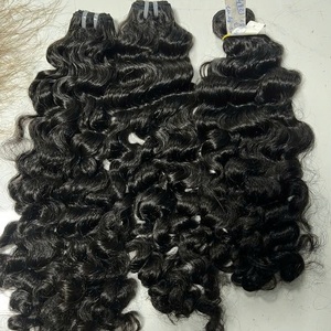 Negro birmano rizado Genius trama 100% crudo vietnamita vendedores de cabello - Product Image 5