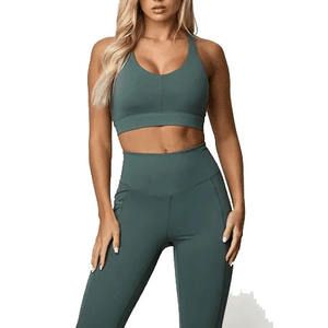 Soutien-gorge de sport de yoga sans couture pour femme Vêtements d'entraînement respirants à séchage rapide avec logo avant Nouvelle version - Product Image 6