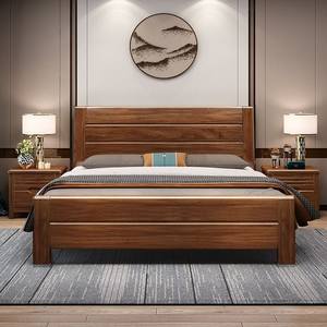 Mobilier moderne de chambre à coucher: lit en bois massif de haute qualité avec options de rangement intégrées VIET FARGIMEX - Product Image 3