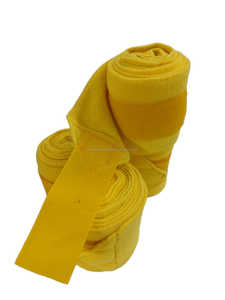 Horse Leg Protector Polar Fleece Bandages 4 Pcs 1 Sets Thick <b>Fabric</b> 3 Mtr Length & 4" Width <b>Yellow</b> Colors Customize OEM/ODM - Product Image 2