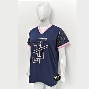 Gran oferta, camiseta informal de franela, camisetas de fútbol bordadas con estampado de sublimación para hombres y mujeres, deportes de práctica Hipster de Hip-Hop - Product Image 2
