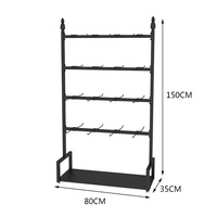 Magasin de vêtements crochet magasin rayonnage présentoirs support pour support suspendu chaussettes en métal sous-vêtements présentoir