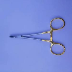 Pinzas Porta Agujas TC Mayo de 14 cm, Rectas, de Acero Inoxidable Alemán, Instrumentos Quirúrgicos Médicos Manuales - Product Image 4