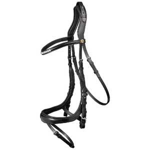 CABALLO BRIDLE DELUXE ANATOMIC CUERO ELEVADO La mejor nueva brida anatómica Caballo brida anatómica de cuero - Product Image 2