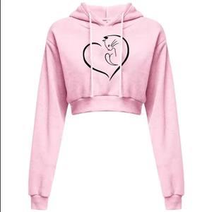 Sweat-shirt à capuche long pour femme de meilleure qualité Vêtements tricotés d'hiver avec col à capuche disponibles en grandes tailles (XS) - Product Image 4