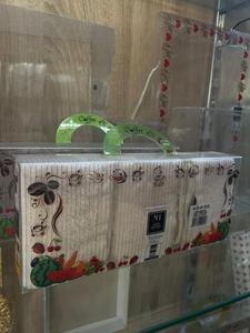 Clear Acrylic Gift <b>Box</b> Custom Logo Printed Packaging <b>Box</b> With Handle for Fruit Coffee Towel Set Retail <b>Display</b> - Product Image 4