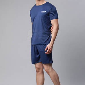 Ensemble T-shirt et short décontracté pour homme de haute qualité, respirant, pour l'hiver, surdimensionné, 100% coton - Product Image 2