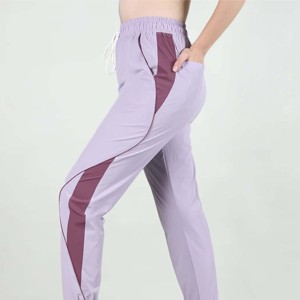 Pantalones deportivos personalizados para mujer, pantalones deportivos de secado rápido y cintura alta con bolsillos - Product Image 3