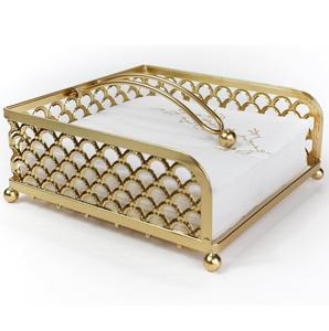 Tableware Decor Napkin Stand Metal Napkin Holder Silver Color Tissue Stand <b>for</b> Home & Office <b>Desktop</b> <b>Organizer</b> - Product Image 5