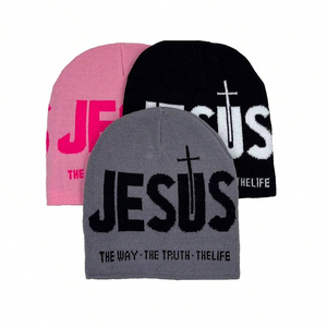 Gorros de Punto Antiencogimiento de la Mejor Calidad, Precio Económico, Última Moda, Cómodos, con Logotipo Personalizado, Gorros de Jacquard - Product Image 1