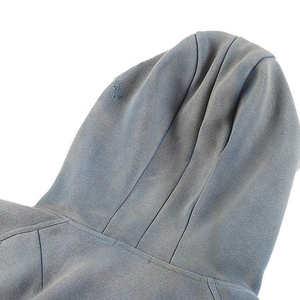 Garment 280gsm Acid Wash Distressed Regular Fit French Terry Winter Casual Hoodie para hombres - Product Image 3