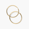 Oversized <b>Gold</b> Plated Tube Hoops <b>Earrings</b> Trendy <b>Vintage</b> Religious Geometric Heart Number-shaped Pearl Diamond for Engagement - Product Image 2