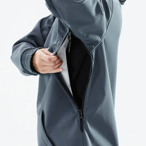 แจ็คเก็ตซิปฤดูหนาวสำหรับผู้ใหญ่น้ำหนักเบาระบายอากาศกันลมสำหรับฝึกซ้อมกลางแจ้งไซส์ใหญ่ - Product Image 4