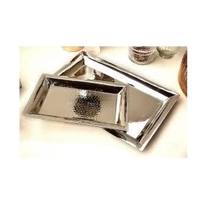 Bandejas de Servicio Modernas de Diseño Más Reciente, Hechas a Mano, Chapadas en Oro, con Bordes Lisos, para Hogar, Hoteles, Bodas y Fiestas - Product Image 5