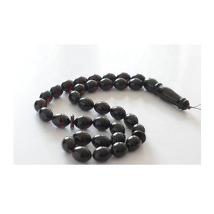 ลูกประคำอำพันบอลติกสีแดงคุณภาพเยี่ยมสำหรับของขวัญสไตล์ศาสนาอิสลาม - Product Image 1