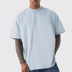 T-shirt en coton pour hommes Fournisseur OEM Tissu tricoté en coton pur à manches courtes T-shirt décontracté respirant Vêtements d'été quotidiens - Product Image 1