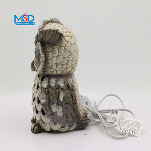 Figurine Burung Hantu Resin LED Langsung dari Pabrik, Dekorasi Burung Hantu LED, Ornamen Lampu Musim Dingin - Product Image 3