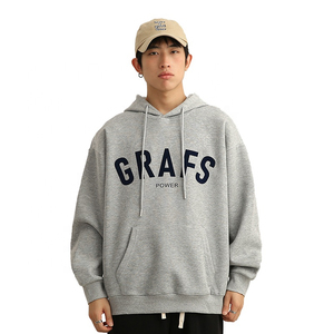 เสื้อฮู้ดแขนยาวสำหรับผู้ชายผ้าคอตตอน100% พิมพ์โลโก้ตามสั่งสำหรับฤดูใบไม้ร่วงฤดูหนาว2025 - Product Image 3