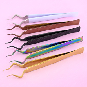 Pince à épiler pour extensions de cils, pointe précise pour application et isolation, outil à pointe fine, très tendance - Product Image 5