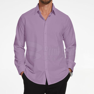 Chemises habillées en coton de qualité supérieure pour hommes, dernier design, séchage rapide et respirantes, confortables, personnalisables pour la saison printanière - Product Image 4