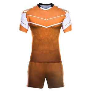 Uniforme de rugby entièrement personnalisé de haute qualité vêtements de sport imprimé Logo 100% coton respirant antibactérien en gros - Product Image 5