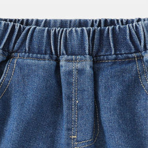 Shorts en toile bleus pour hommes, style délavé, uni, 100% coton, séchage rapide, respirant, dernière arrivée, qualité supérieure personnalisée - Product Image 4
