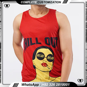 Estiramiento de secado rápido sin mangas cuello redondo tanque baloncesto correr camiseta para hombres Maratón - Product Image 2