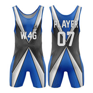 ชุดกีฬาซับลิเมชั่นพิมพ์โลโก้เอง ชุดยกน้ำหนักเด็กและผู้ใหญ่ ชุดมวยปล้ำเด็กและผู้ใหญ่ คุณภาพสูง - Product Image 4