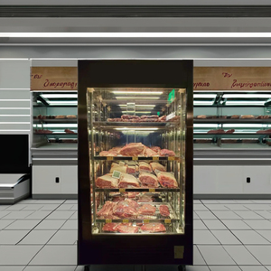 <span class=keywords><strong>400L</strong></span> khô bít tết thịt bò Tủ đông thịt bò lão hóa tủ lạnh thịt hiển thị truy cập tủ lạnh thiết bị làm lạnh cho nhà hàng - Product Image 6