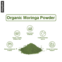 Poudre de Moringa biologique pure riche en nutriments | Moringa oleifera en poudre | Moringa oleifera sans OGM et sans gluten