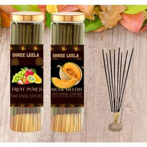 Shree Leela Agarbatti para Pooja fruitpunch y muskmelon Pack de 2 varitas de incienso natural con aceites esenciales - Product Image 2