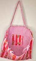 Sac fourre-tout en coton indien fait main pour femme, motif uni tendance, idéal printemps, été, automne, hiver, plage, marché, en tissu lavable