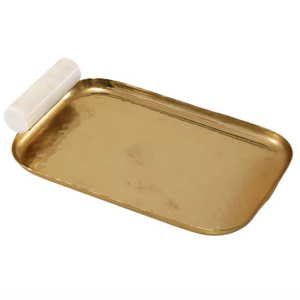 Produits professionnels de haute qualité plateau en métal plateau de service en métal personnalisé pour l'utilisation de service de table de mariage d'hôtel - Product Image 1