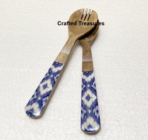 Juego de cubiertos de madera innovador de formas y tamaños atractivos de Venta caliente con impresiones de esmalte Juego de cubiertos Cubiertos al mejor precio - Product Image 5