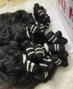 Extensions vietnamiennes vierges de qualité supérieure, non traitées, naturelles, à ondulation naturelle, double trame, originales, flottantes, teintes plus foncées, adaptées - Product Image 3