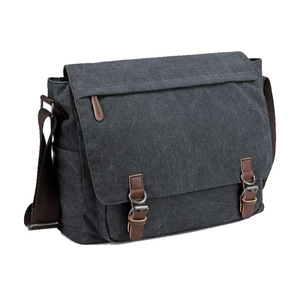 Sac messager unisexe en toile avec motif Saffiano, sangle réglable, fermeture éclair, pliable, capacité de 1 à 1,9 L, portable pour les voyages - Product Image 3