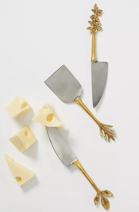 Juego de cuchillos de queso de acero inoxidable de lujo con mango de diseño de hoja a precio asequible para el restaurante del hotel en casa - Product Image 3