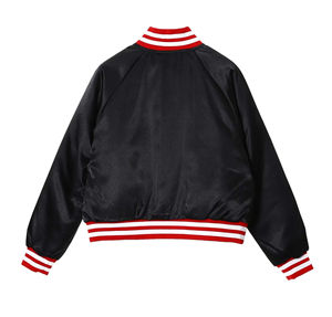 2025 OEM nueva llegada al por mayor personalizado transpirable de talla grande Escuela Secundaria satén Letterman béisbol Universidad Varsity chaqueta para hombres - Product Image 3