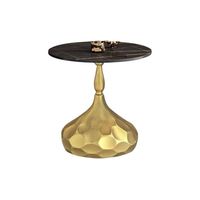 Table d'appoint en métal de dessus de granit de conception de jambe d'oiseau pour le salon meubles décoratifs matériels de haute qualité de finition d'or