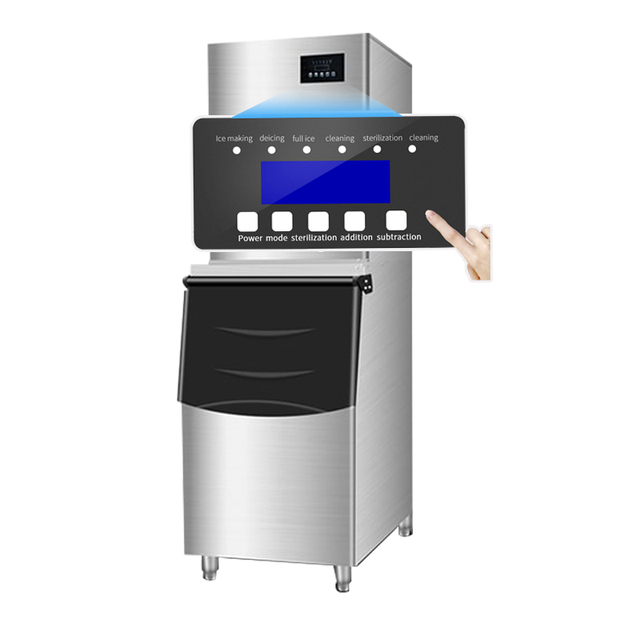 Self-Cleaning High Quality 125-500kg Ice Maker Intelligent Touch Panel Esay Operation Commercial Ice Cube Vending Machine