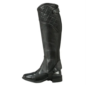 Custom Comfortable Half <b>Chaps</b> for Riders with Durable Design Secure Fit Smooth Finish and Stylish Protection for Daily Horse - Product Image 5