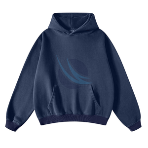 Sweat à capuche pull surdimensionné vintage pour hommes personnalisé 100% coton polaire Streetwear Style hiver quotidien mode écologique - Product Image 2