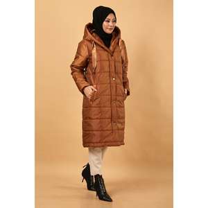 Chaqueta Acolchada con Capucha, Casual, de Manga Larga, Estilo Gabardina - Product Image 4