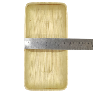 Assiettes jetables rectangulaires en bois élégantes de qualité supérieure pour les dîners et les événements de tous les jours - Product Image 2