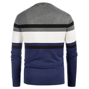 Nouveauté Automne Pulls décontractés pour hommes à col rond Teinture unie Personnalisé Haute qualité Longueur standard Faible MOQ - Product Image 3